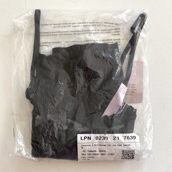 (A4) Savage X Fenty Savage X Fenty A Peek Behind the Lace Cami, Size M, NWT - Picture 6 of 8